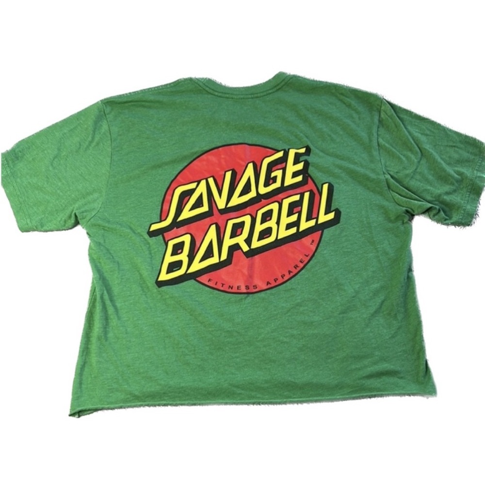 Savage Barbell Retro Savage T-Shirt Size Medium Altered